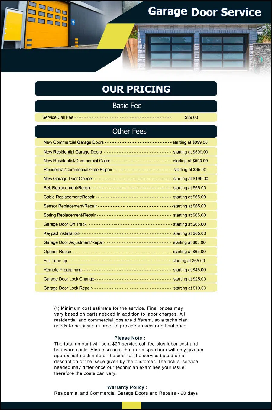 Garage Door And Opener Repairs Waterford Twp, MI 248-467-1969